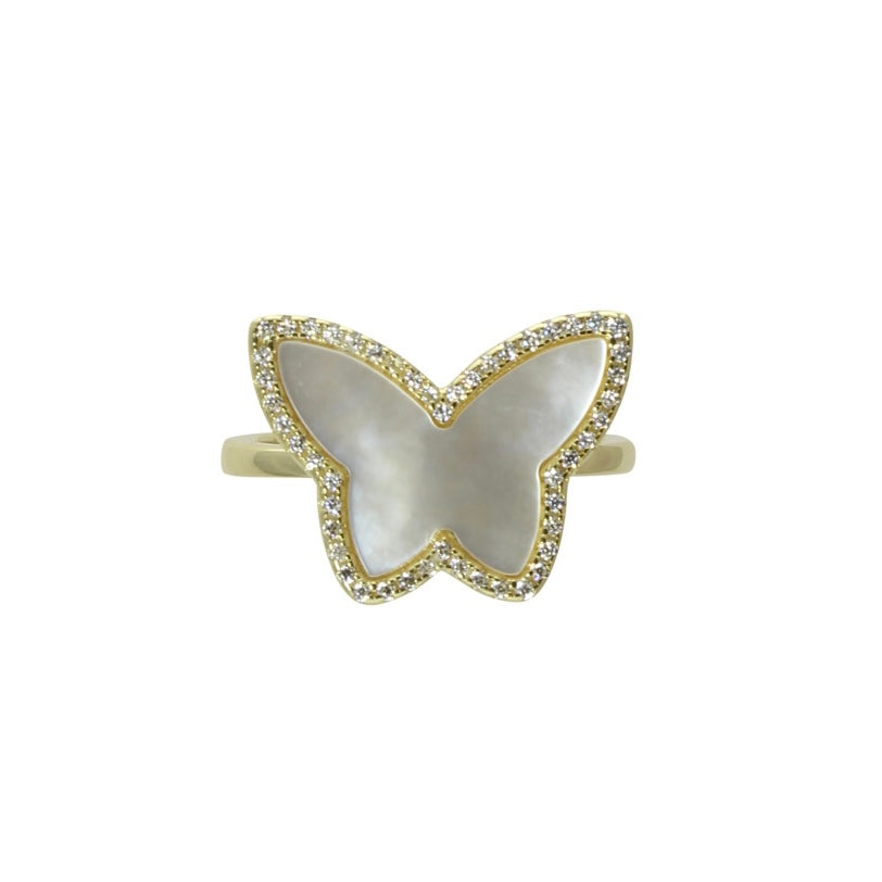 Enamel Butterfly Ring - Elegant & Dainty Jewelry for Women - Perfect for Parties, Weddings & Everyday Wear