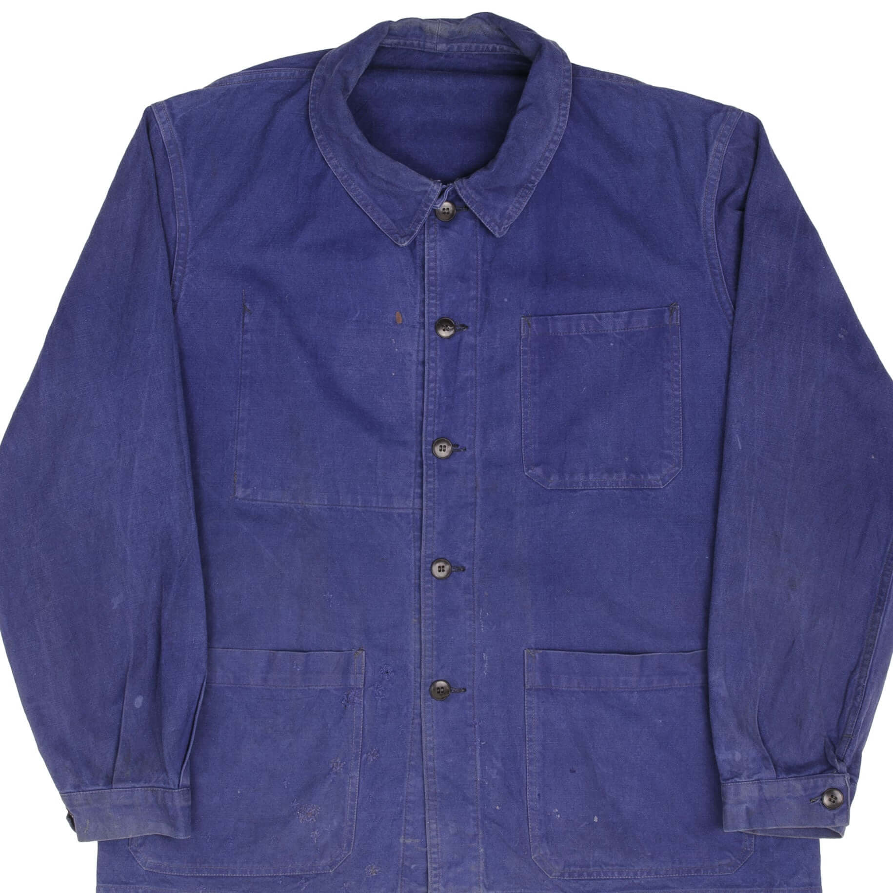 Vintage 1960s French Workwear Jacket - Men's Large Size for Retro Style & Outdoor Work - Perfect for Vintage Fashion, Cosplay, and Historical Reenactments