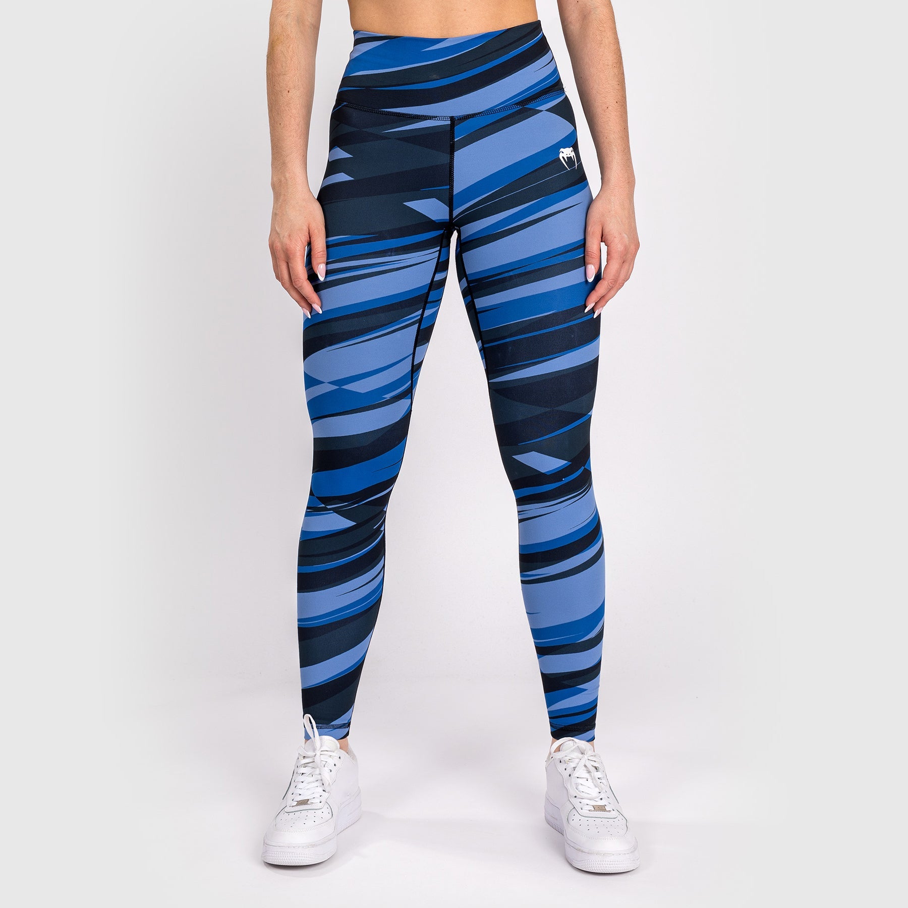 Venum Abyss Women's Yoga Leggings - High Waist Workout Tights for Running, Gym & Fitness - Shadow Blue - Perfect for Yoga, Pilates & Active Lifestyle