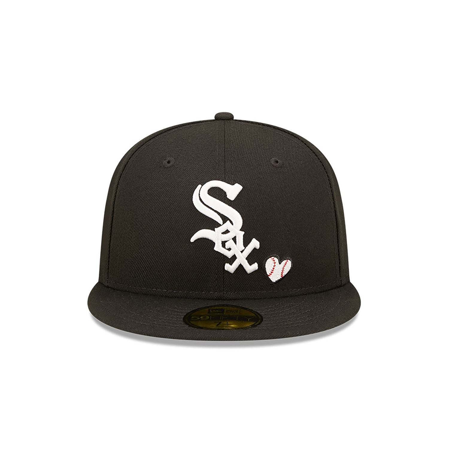 Chicago White Sox 2005 World Series Team Heart Black 59FIFTY Fitted Hat for Men - Official MLB Baseball Cap for Fans & Collectors - Perfect for Games, Sports Events & Everyday Wear