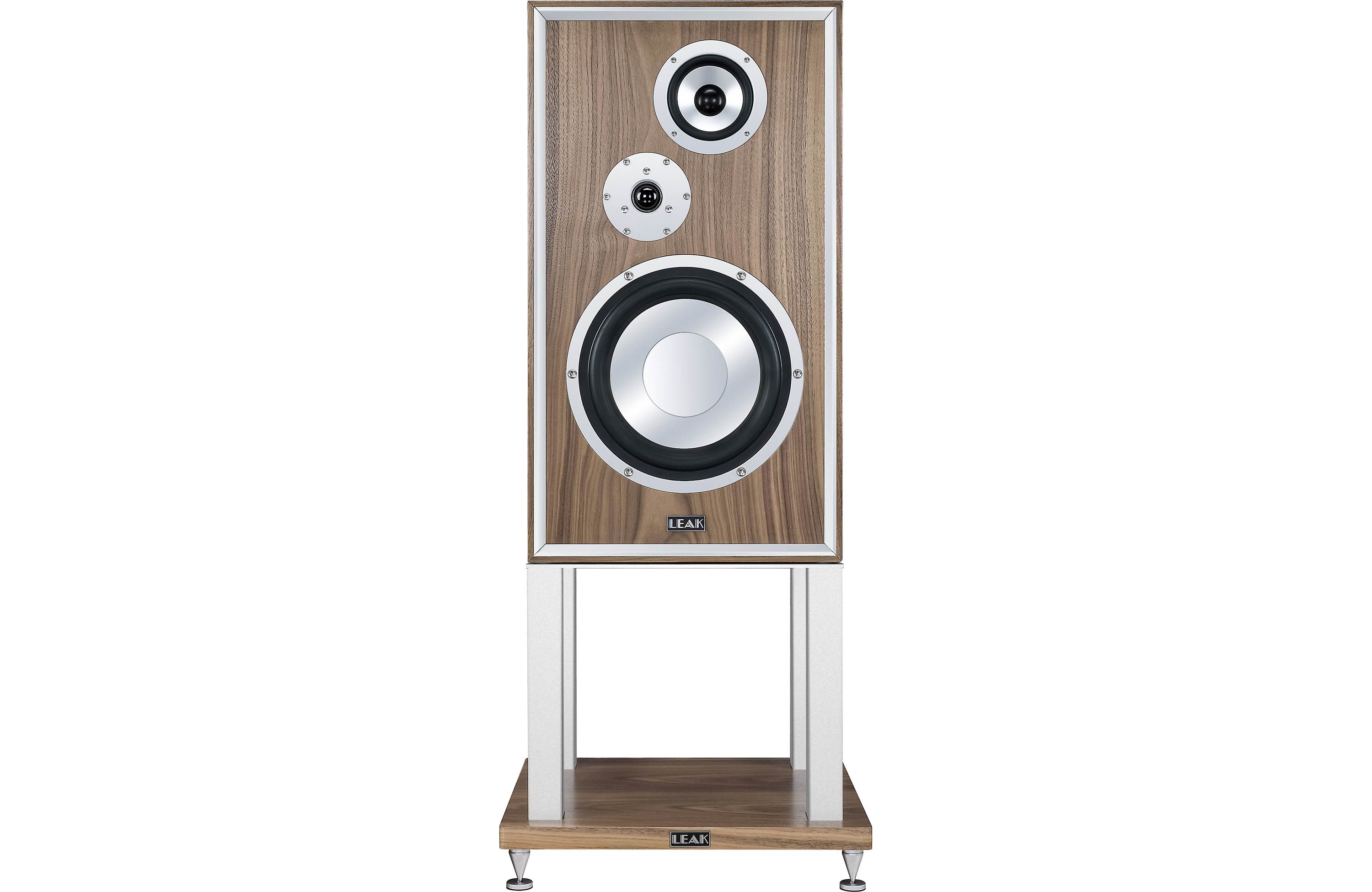 LEAK Sandwich 250 Standmount Loudspeakers - Premium Walnut Finish (Pair) | High-Fidelity Bookshelf Speakers for Home Audio & Studio Monitoring