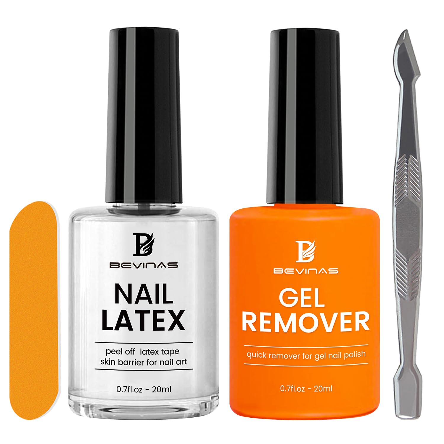 Professional Gel Nail Polish Remover Kit with Nail Latex Tape - Fast & Gentle Gel Removal for Manicures - Perfect for Salon & Home Nail Care