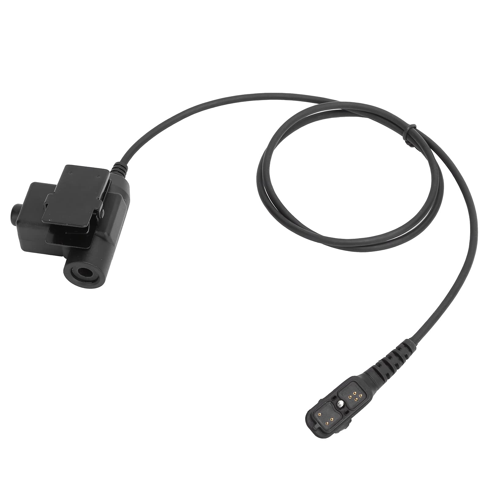 Hytera HYT PD702 PD700 PD700G PD780 PD780G PD780GM Walkie Talkie Replacement PTT Headset Cable Plug Adapter - Durable Audio Cable for Clear Communication in Construction, Security & Outdoor Activities