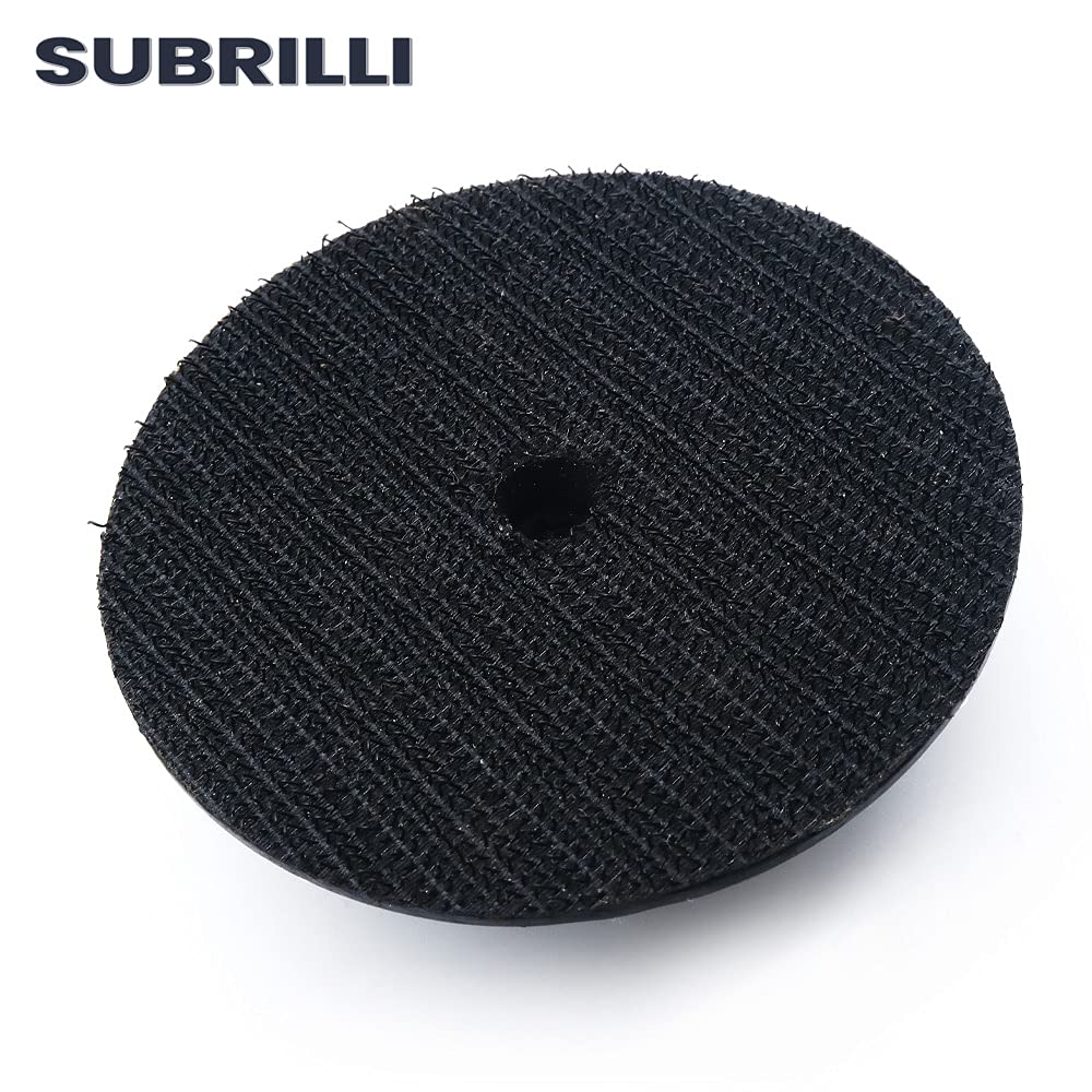 3 Inch Rubber Backer Pad with Hook & Loop for Angle Grinder - Professional Granite, Marble & Concrete Polishing Disc - Perfect for Stone Countertop, Floor & Tile Polishing Projects