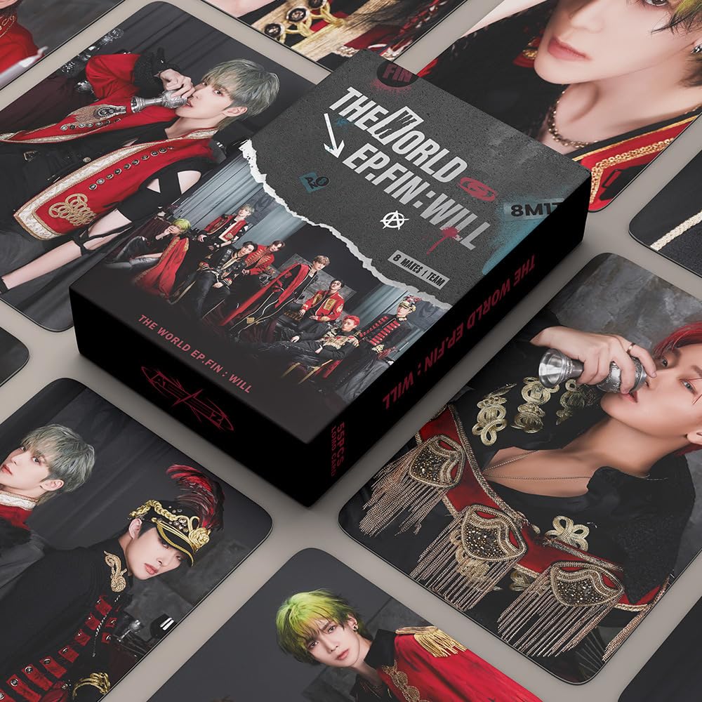 ShaoKun 2Pack/110PCS Photocard Set - 2024 New Album Lomo Cards, Greeting Cards for Fan Collection & Gift Giving (Black) - Perfect for K-Pop Fans, Scrapbooking, and DIY Projects