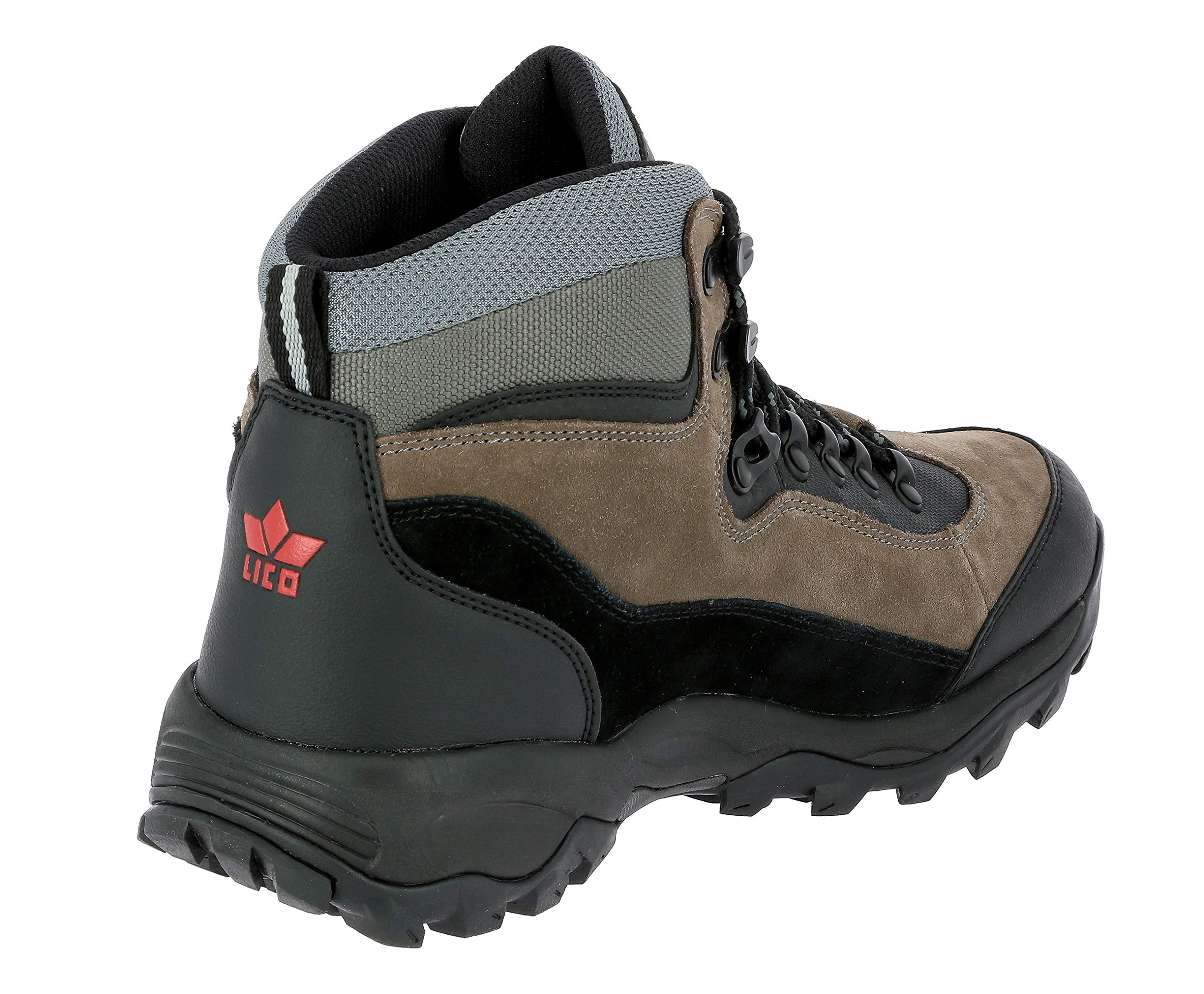 Lico Men's High Rise Hiking Shoes - Waterproof & Lightweight Outdoor Boots for Mountain Trekking, Camping & Trail Running - Durable Comfortable Hiking Footwear for Men