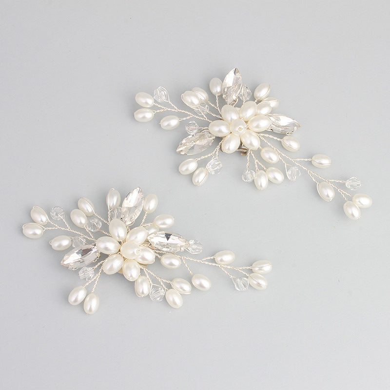 1 Pair Detachable Shoe Clip - Imitation Pearl Wedding Shoe Buckle for Bridal Heels, Prom Shoes & Formal Occasions