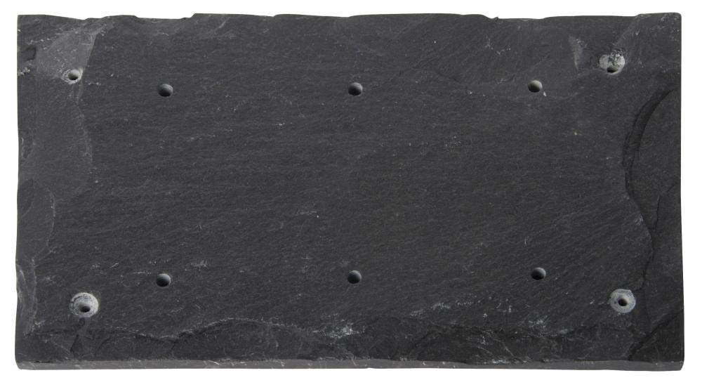 Esschert Fallen Fruits Slate Plate for 3 House Numbers - Rustic Outdoor Address Sign for Home, Garden & Farmhouse Decor