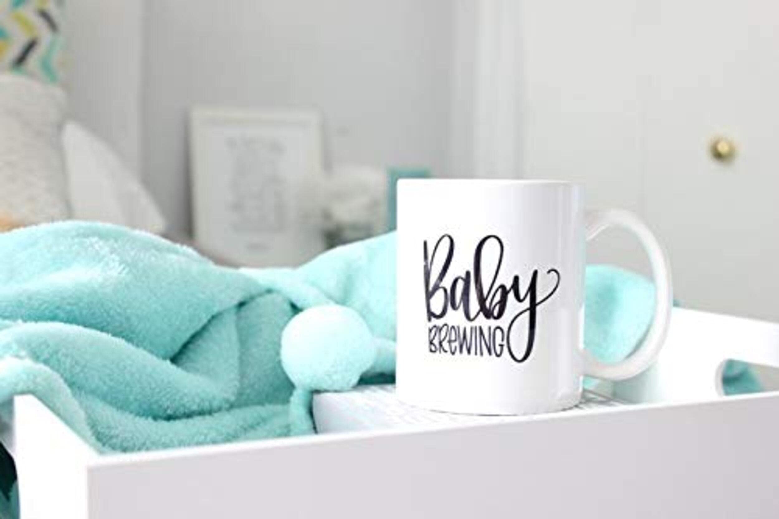 11 Oz Baby Brewing Ceramic Mug - Perfect for Coffee, Tea & Hot Drinks - Ideal for Nurseries, Baby Showers & Parenting Gifts
