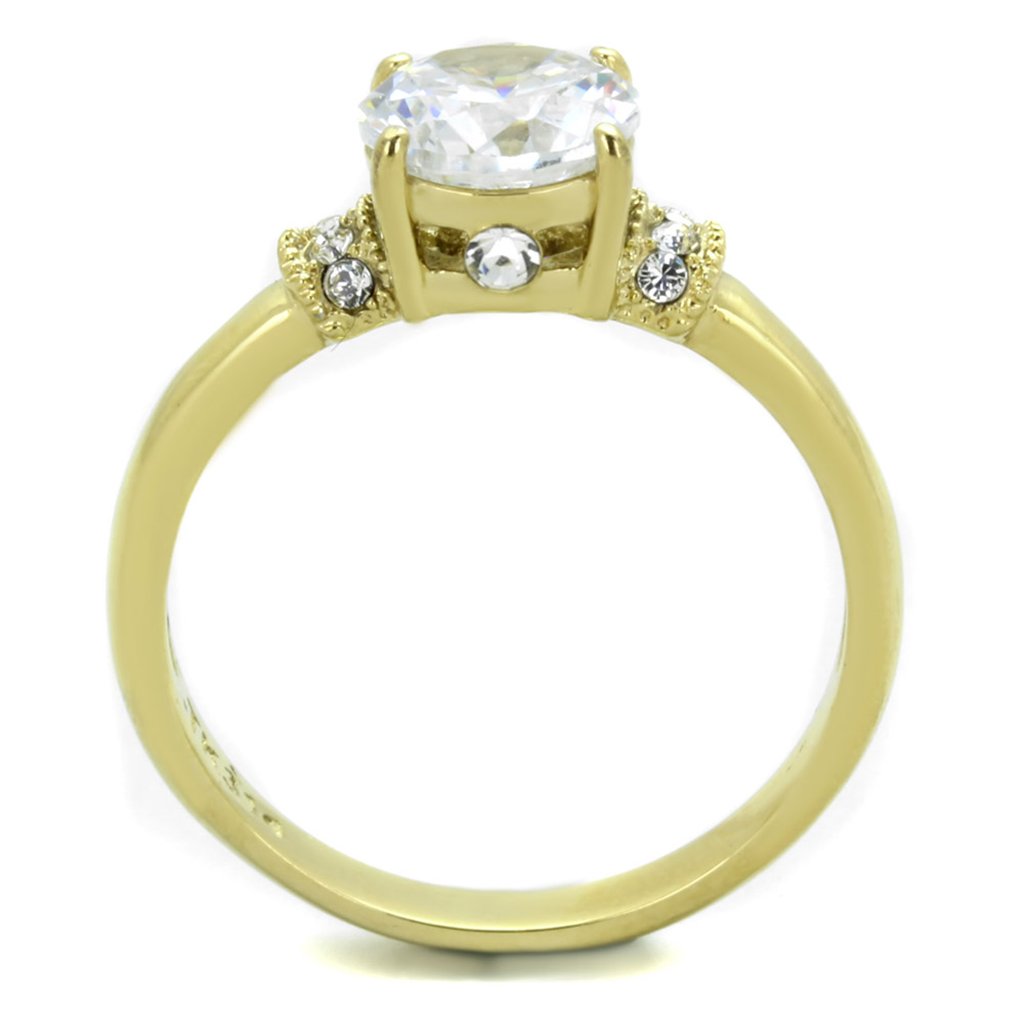 1.33ct Zirconia 14K Gold Plated Engagement Ring for Women - Size 5-10 | Wedding Proposal Jewelry