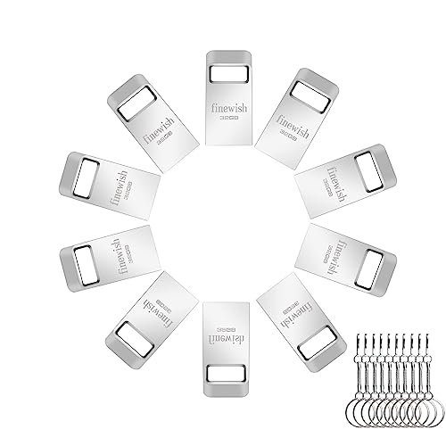Mini Chiavetta USB 2.0 32 GB Argento 10 PCS