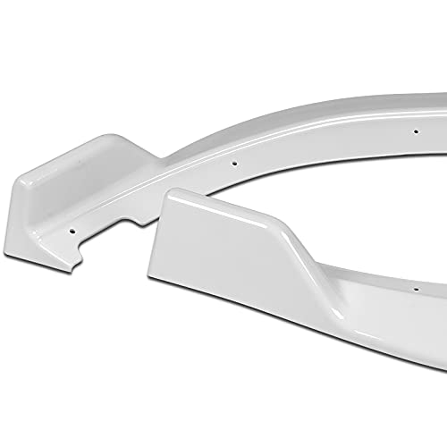 3PCS Front Bumper Splitter Spoiler Lip for 2018-2023 Kia Stinger GT-Line | CK-Style Air Dam Chin Diffuser | Painted White | Enhances Aerodynamics & Sporty Look for Street Racing & Car Shows