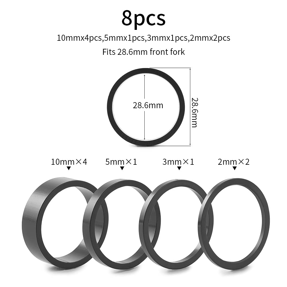Carbon Fiber Bicycle Headset Spacer 1-1/8