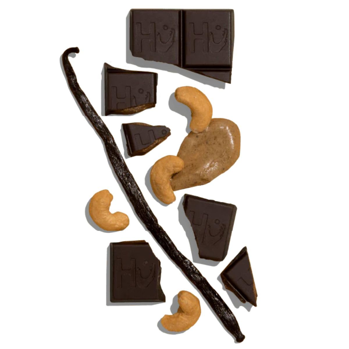 HU KITCHEN Cashew Vanilla Chocolate Bar - 2.1 OZ (60g) - Gluten-Free, Vegan Snack - Perfect for Gifts, Desserts & Healthy Treats
