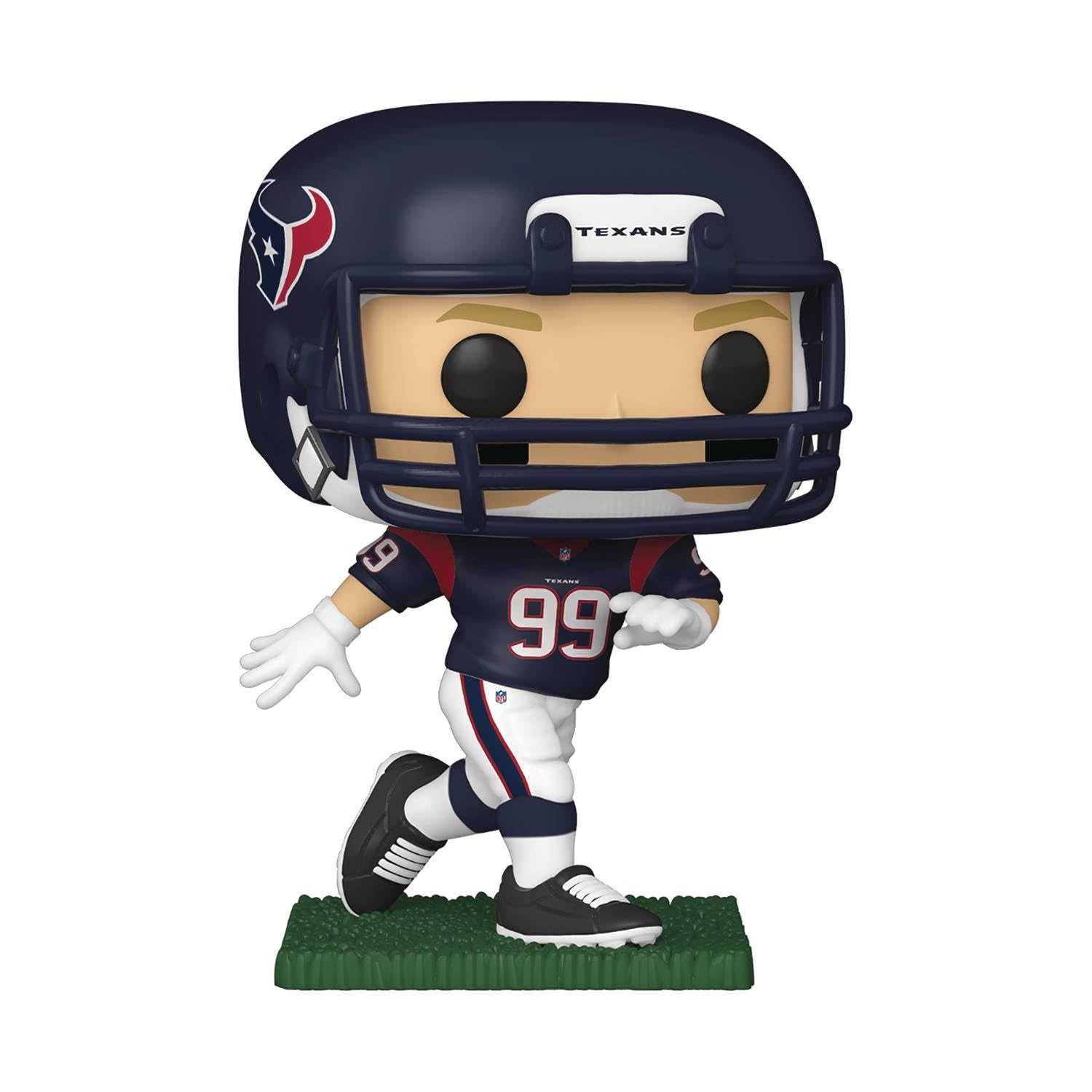 JJ Watt Vinyl Figure - Officially Licensed NFL Pop Texans Collectible for Fans, Home & Office Decor, Sports Memorabilia Gift