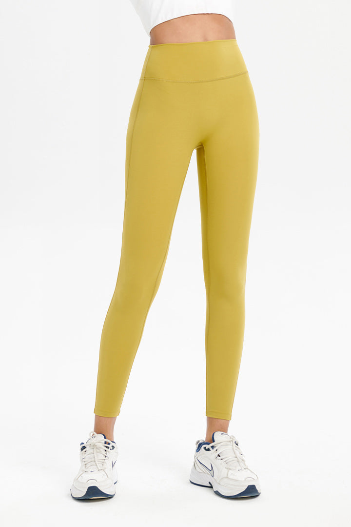 7/8 Naked Feeling Retro Leggings for Women - High Waist Yoga Pants with Soft Stretchy Fabric | Perfect for Workouts, Lounge & Everyday Wear