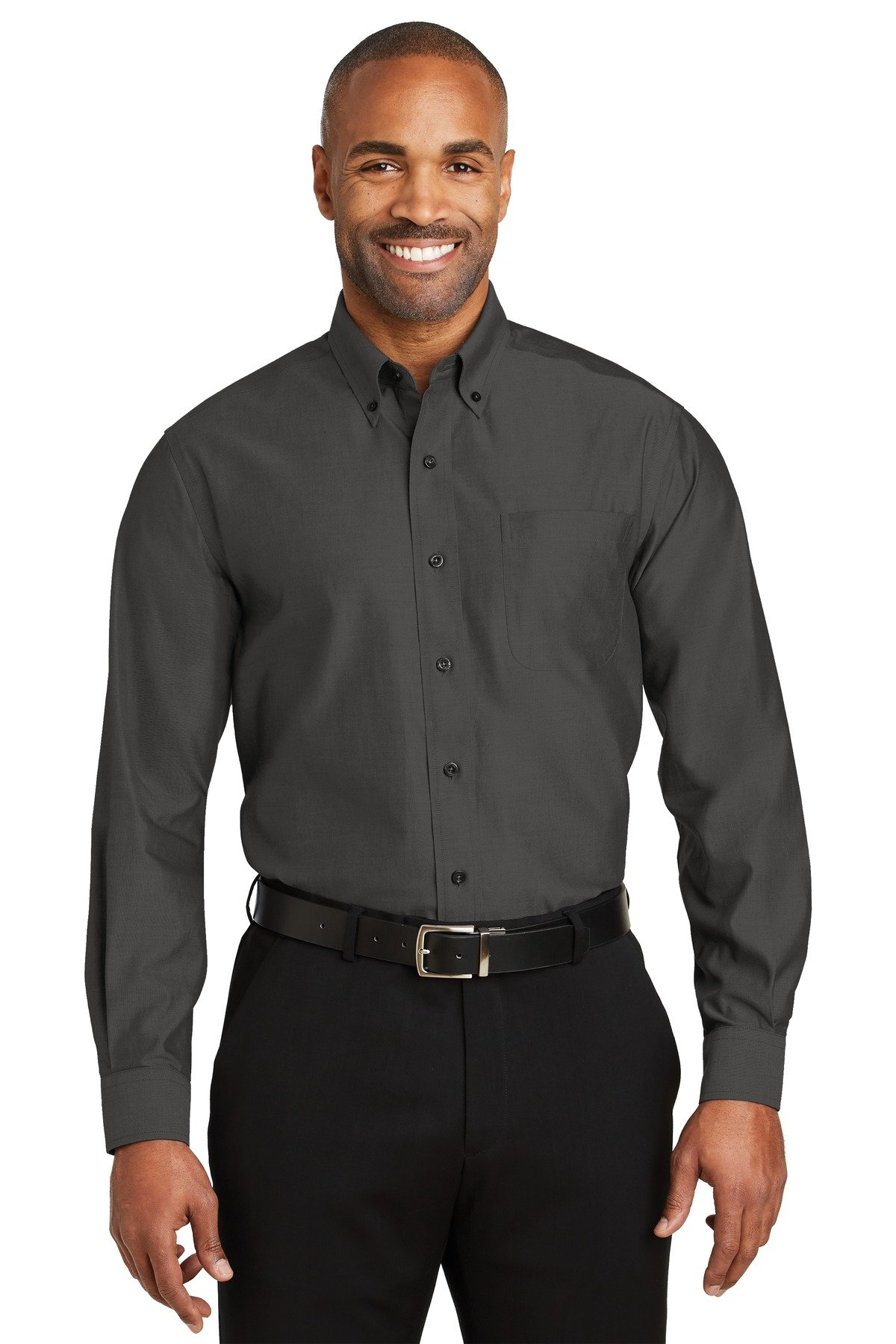 Red House Men's Non-Iron Pinpoint Oxford Dress Shirt - Slim Fit Business Casual Shirt for Office, Wedding & Formal Events