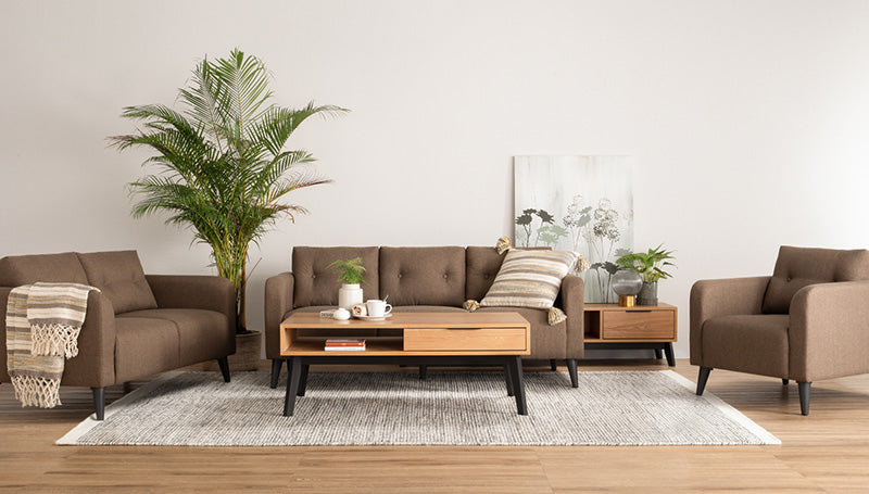 MALTON 180cm Entertainment TV Stand with Storage - Natural & Black Finish - Perfect for Living Room, Bedroom & Home Theater Setup