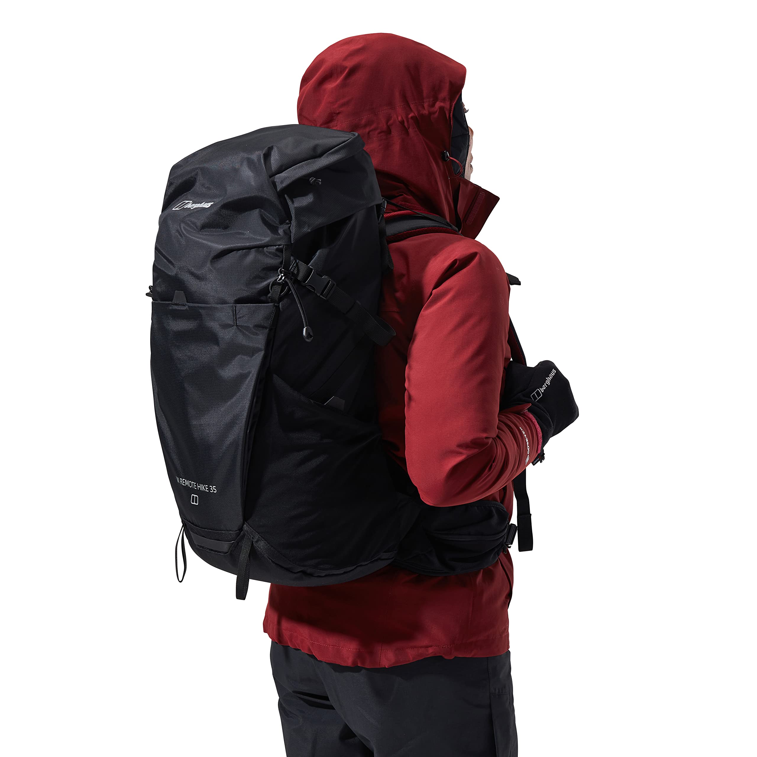 Berghaus Women's 35L Waterproof Hiking Backpack - Lightweight Travel Daypack for Outdoor Adventures, Camping & Trekking | Modern Black Design