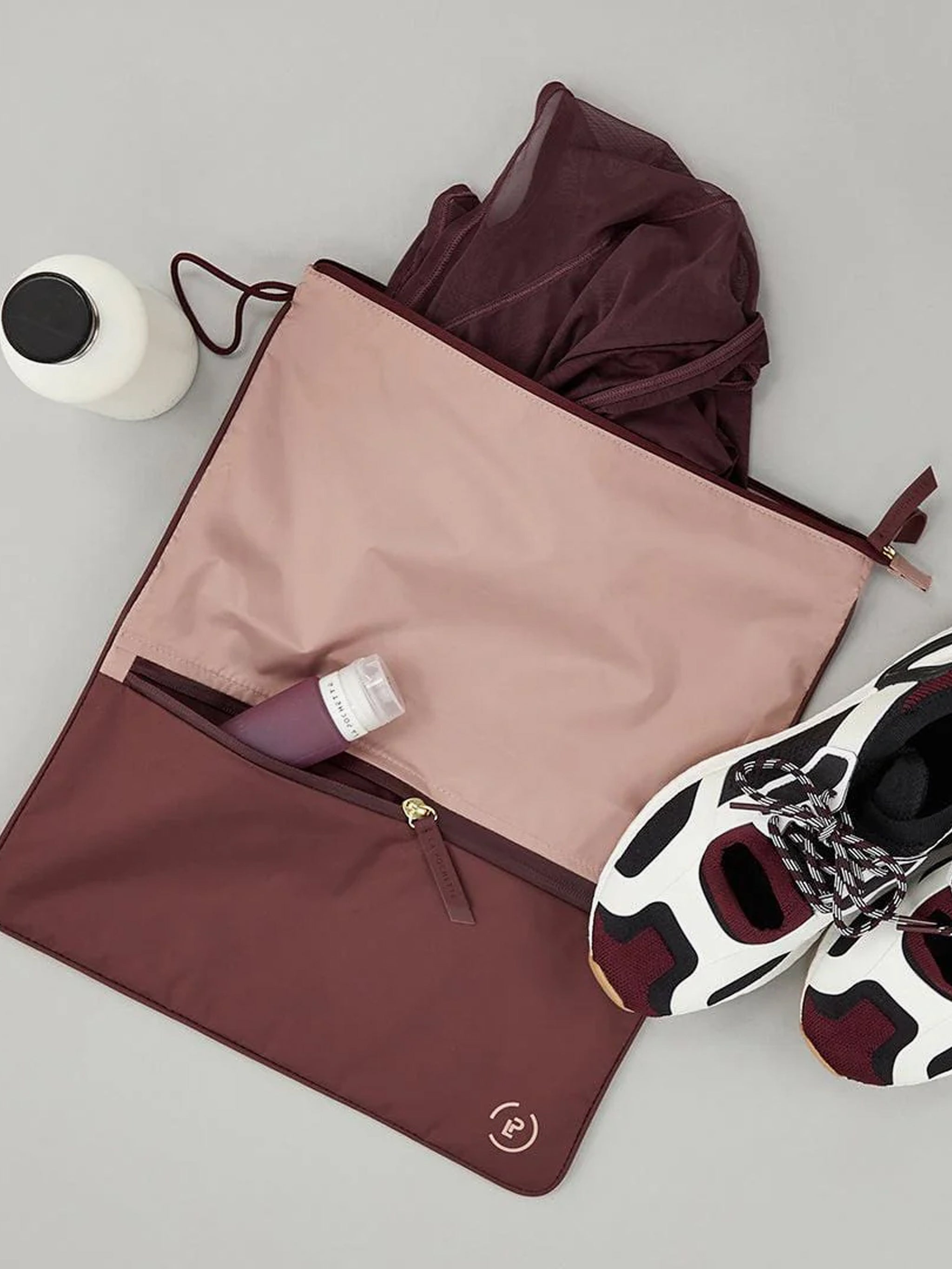 La Pochette Sweat Bag - Rose & Oxblood Color Crossbody Purse for Women | Gym, Travel & Everyday Use