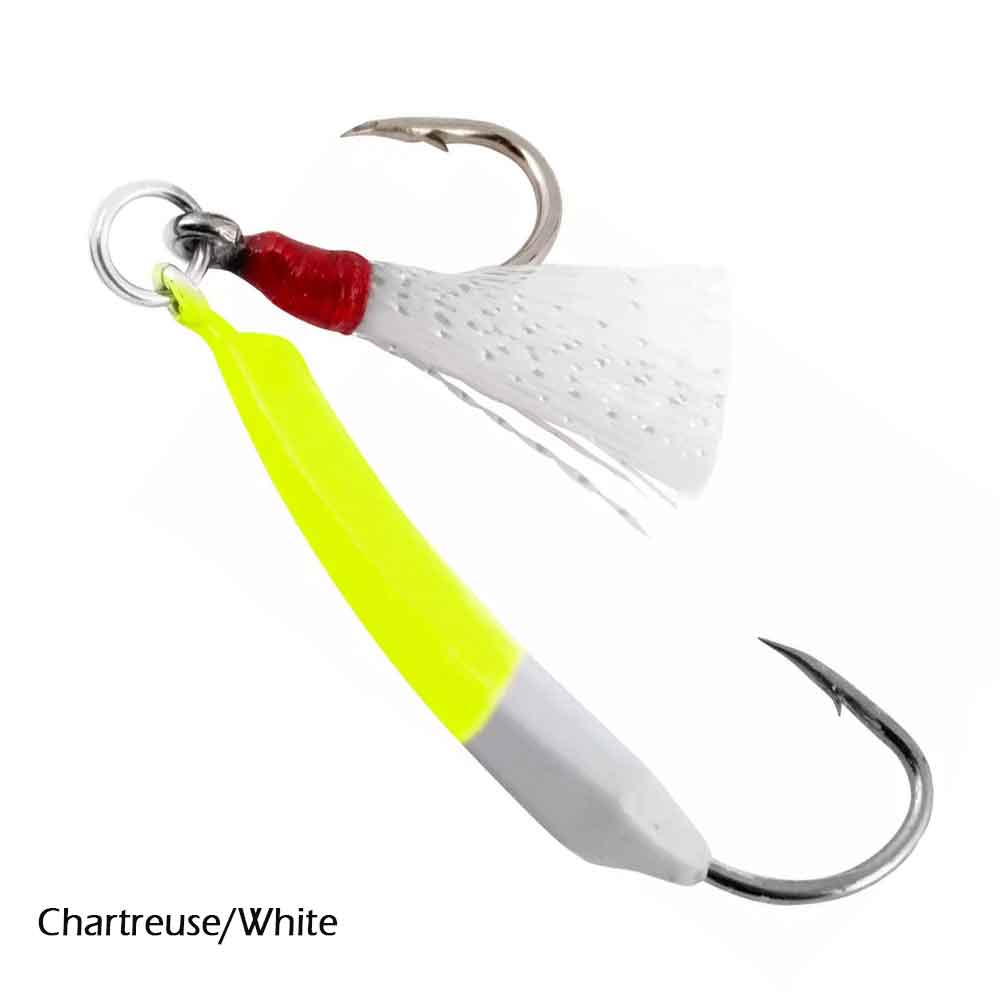 Buccaneer Wiggler Fishing Lure with Stinger Jig - 1/4oz Bass Trout Saltwater Freshwater Bait - Perfect for Casting Trolling and Ice Fishing