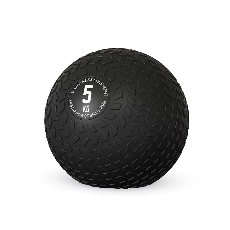 5Kg Slam Ball - Heavy Duty Black Medicine Ball for CrossFit, Strength Training & Home Workouts