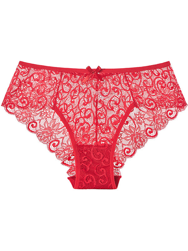 ZASUWA Women's Sexy Floral Lace Dot Underwear - Comfortable & Breathable Panties for Date Night, Wedding, or Special Occasions