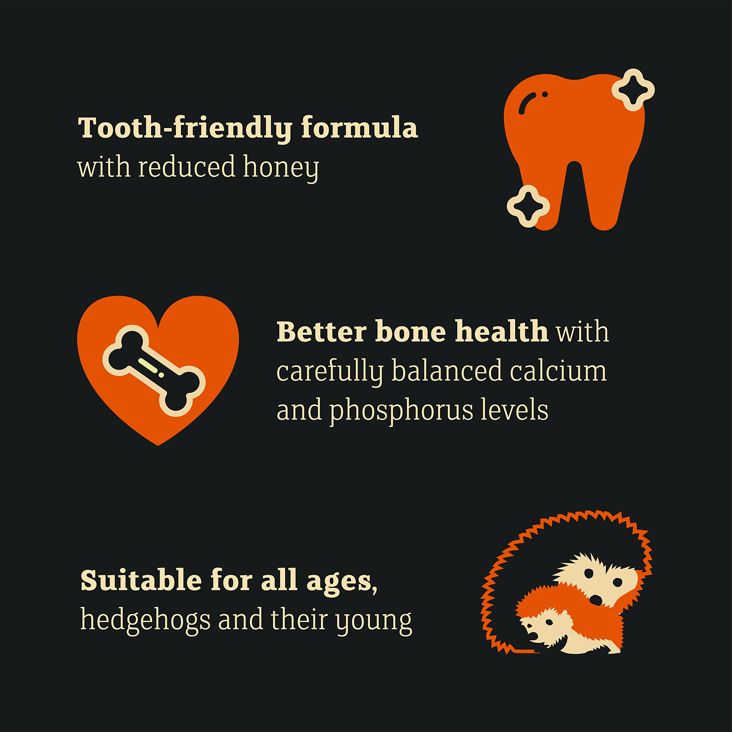 Jacobi Jayne® I Love Hedgehogs™ Semi Moist Hedgehog Food - 2kg Bag of Tasty, Nutritious Food for Adult & Baby Hedgehogs - Supports Healthy Bones & Teeth - Perfect for Garden Feeding & Wildlife Care