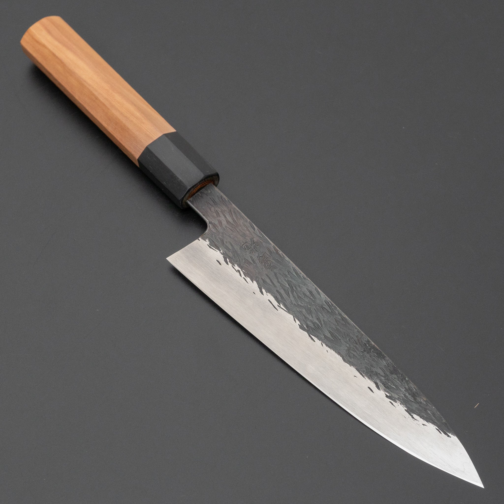 Premium Isamitsu White #1 Stainless Clad Kurouchi Petty Knife 150mm with Yakusugi Cedar Handle - Perfect for Precision Slicing, Fruit Cutting & Small Kitchen Tasks