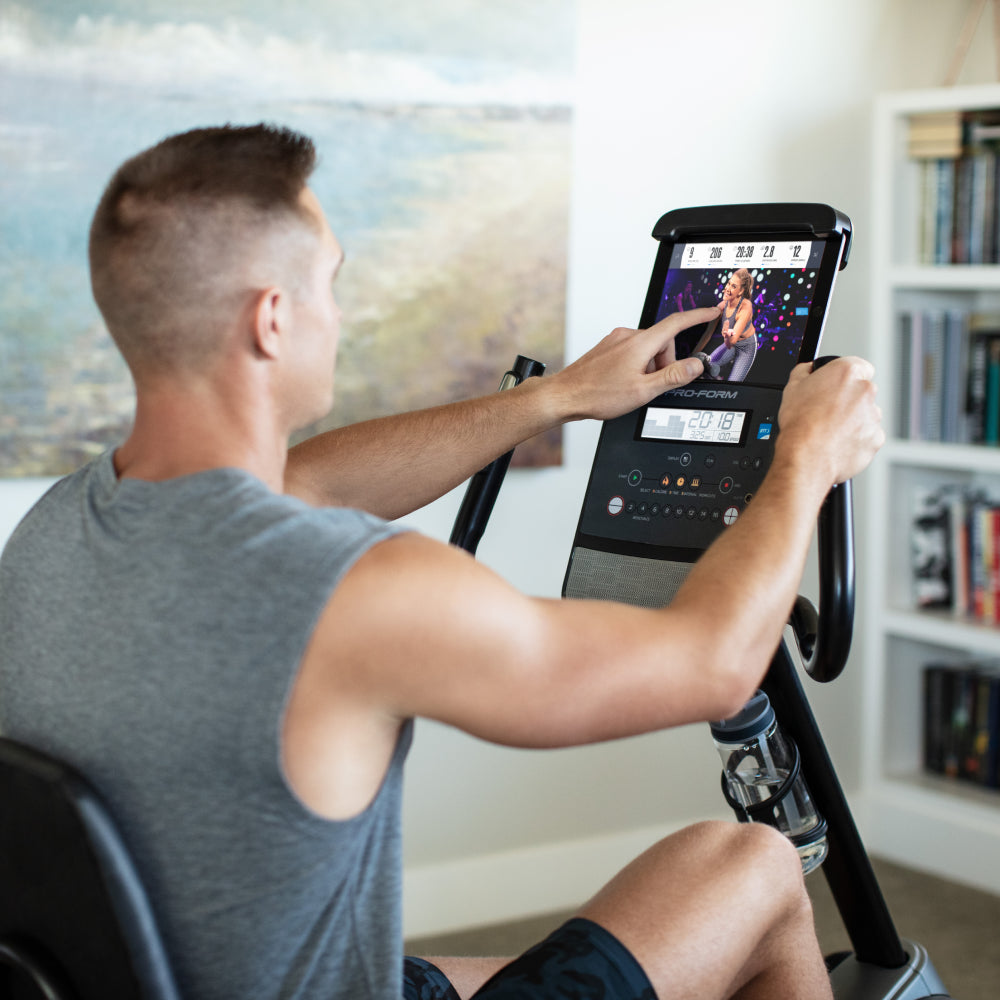 ProForm Cadence R3.9 Recumbent Exercise Bike for Home Gym - Low Impact Cardio Workout Machine for Seniors & Rehabilitation - Perfect for Small Spaces & Apartment Fitness