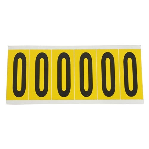 Brady 1550-0 44045 15 Series Indoor/Outdoor Number and Letter Signs - Durable Weatherproof Labels (Pack of 25 Cards) - Ideal for Warehouse, Office, and Industrial Organization