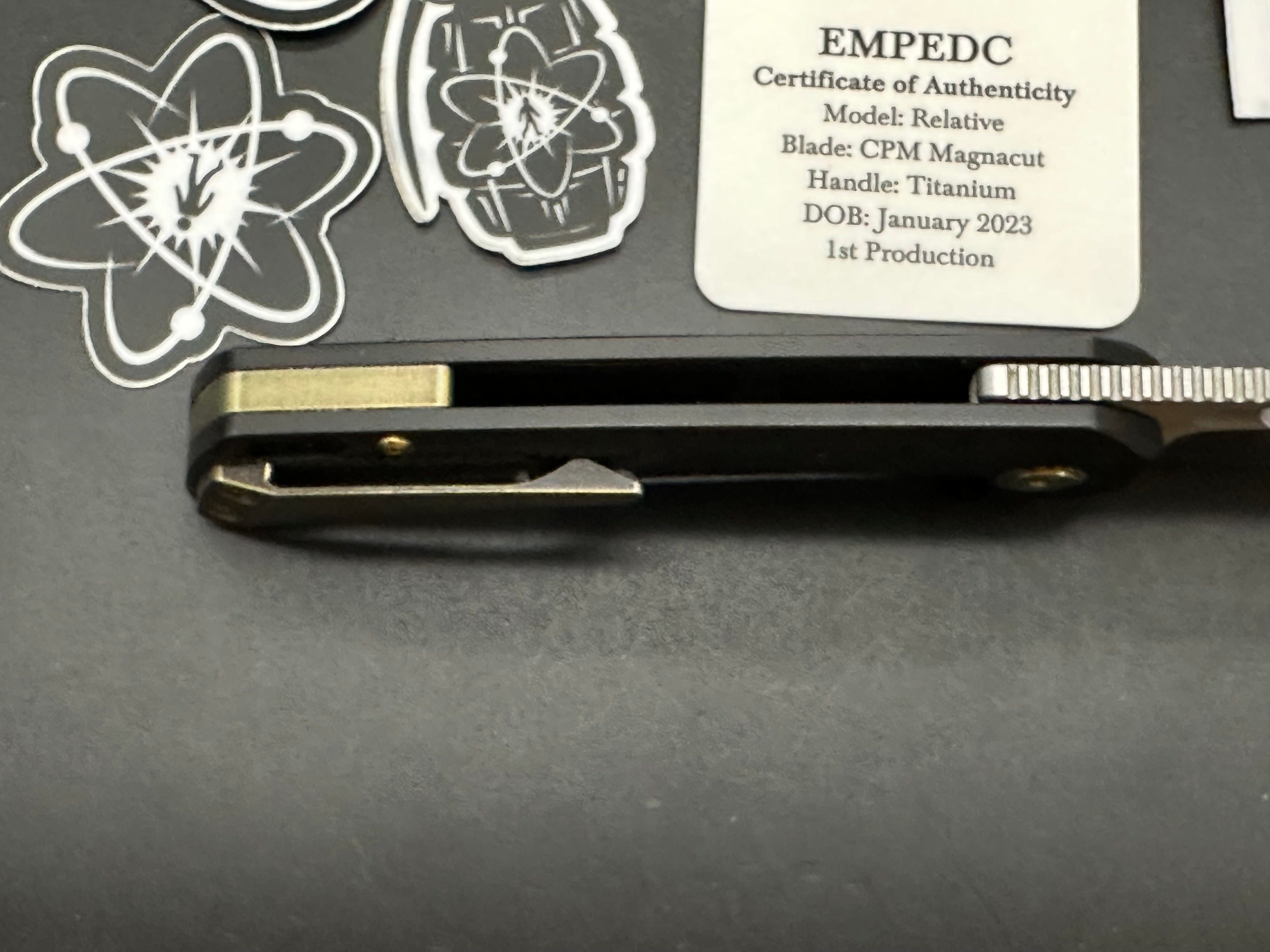 EMPEDC Relative Magnacut Folding Knife - Premium Pocket Knife for Everyday Carry, Outdoor & Survival Use