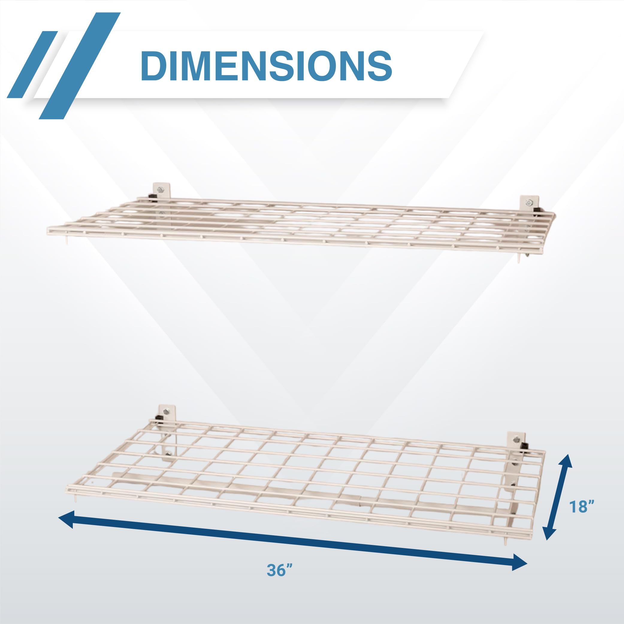Heavy Duty Steel Wall Garage Shelving 2-Pack - 36