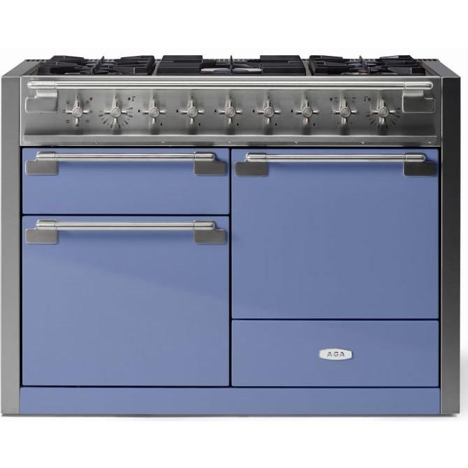 AGA 48 Inch Elise Dual Fuel Range with True European Convection - Professional Gas & Electric Stove with Oven - Perfect for Home Chefs & Modern Kitchens (Model AEL481DFCBB)