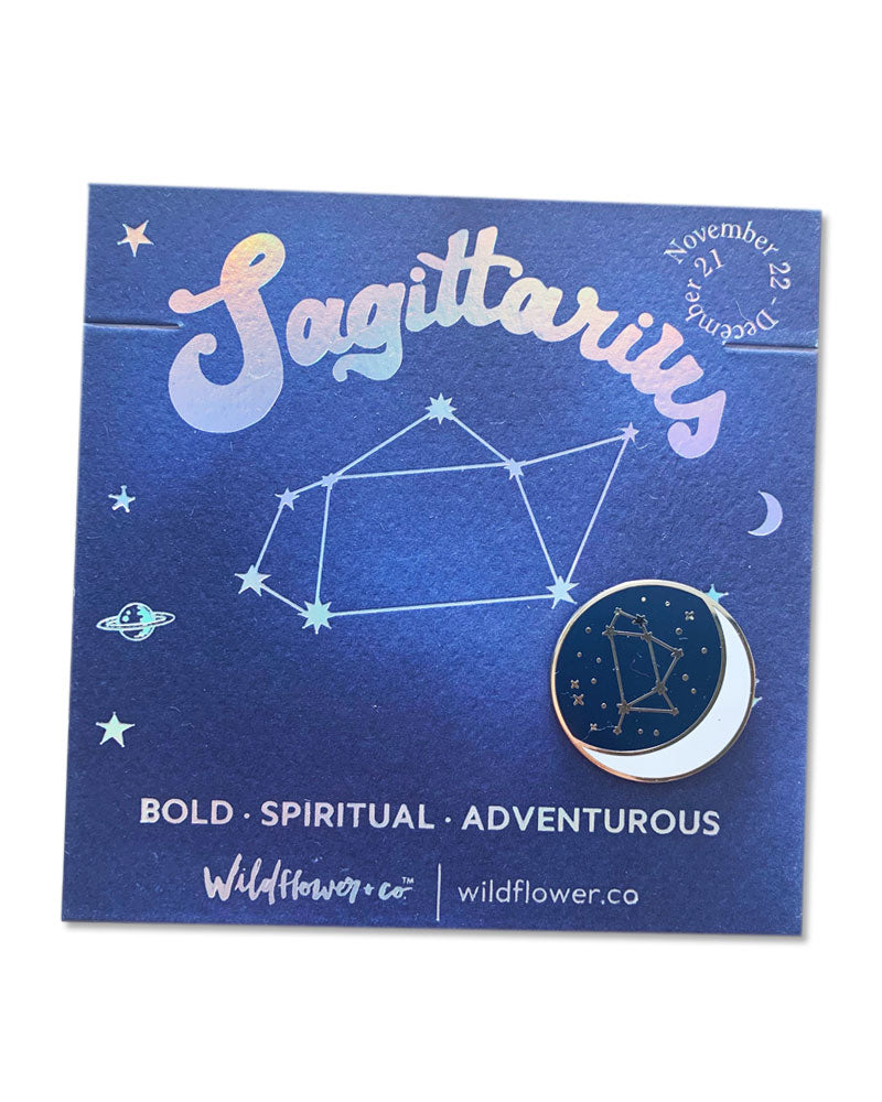 Sagittarius Zodiac Constellation Pin - Elegant Zodiac Sign Jewelry for Women & Men - Perfect for Birthday Gifts, Astrology Lovers & Fashion Accessories