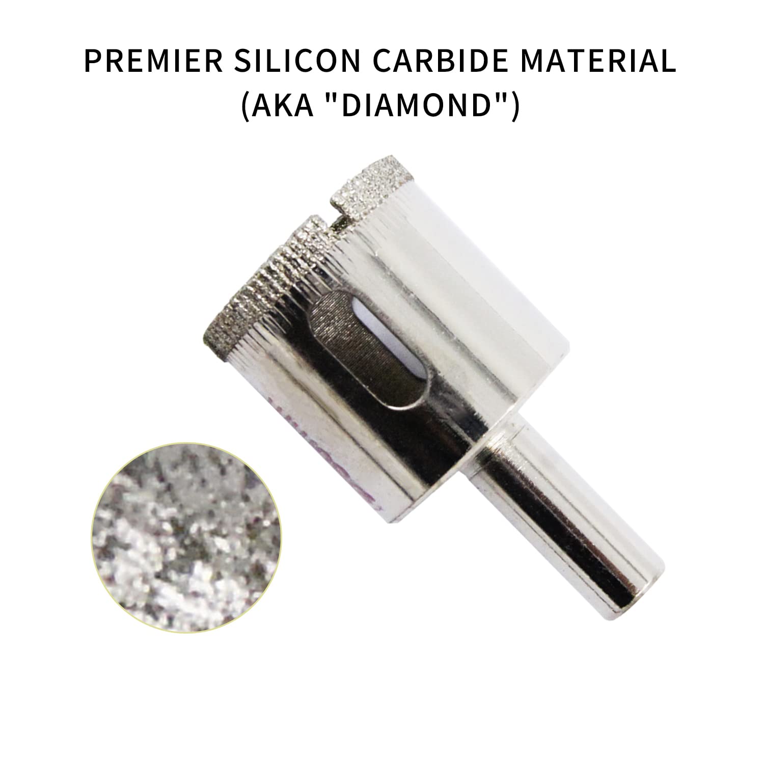 Premium Diamond Hole Saw Drill Bit Set for Glass, Porcelain, Granite & Marble - 30mm (1-3/16