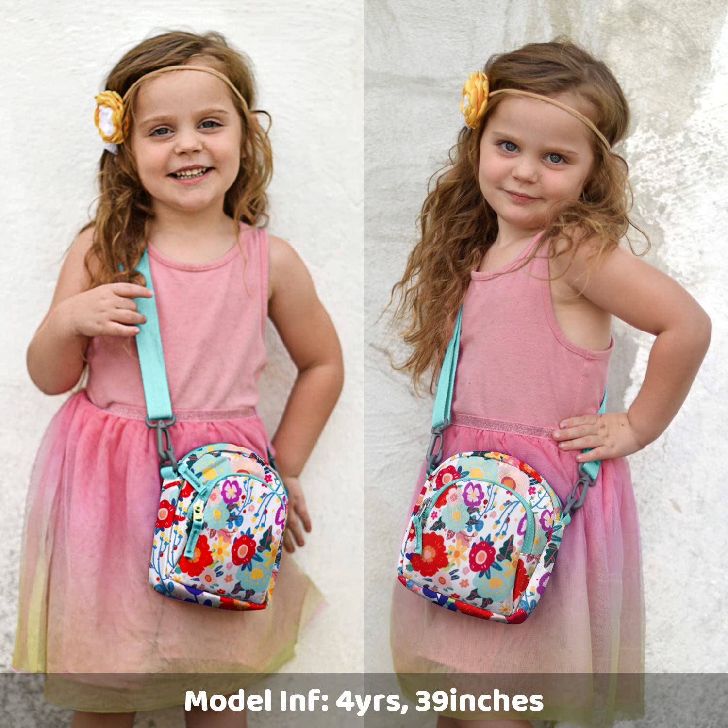 Choco Mocha Girls Crossbody Purse for Kids Ages 2-8 | Toddler & Little Girls Shoulder Bag | Perfect for School, Playdates & Birthday Gifts