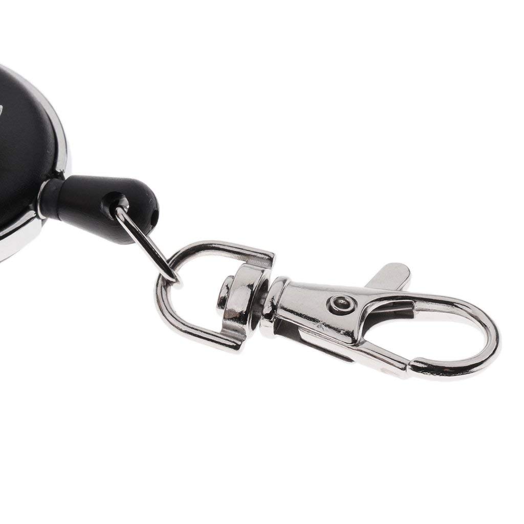 6 Pack Retractable Badge Holder with Spring Hook - ID Card Lanyard, Keychain for Work, School & Events - Durable Reel for Nurses, Teachers & Security Personnel