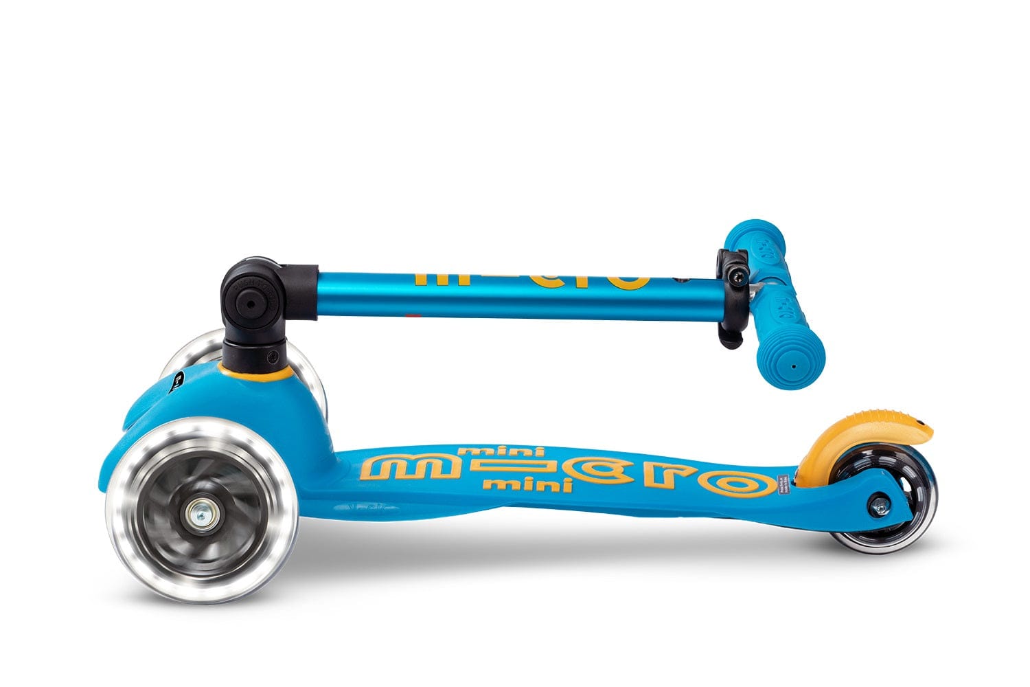 Micro Kickboard Mini Foldable LED Scooter for Kids - Light Up 3 Wheel Kick Scooter with Adjustable Handlebar - Perfect for Commuting, Park Rides & Neighborhood Fun
