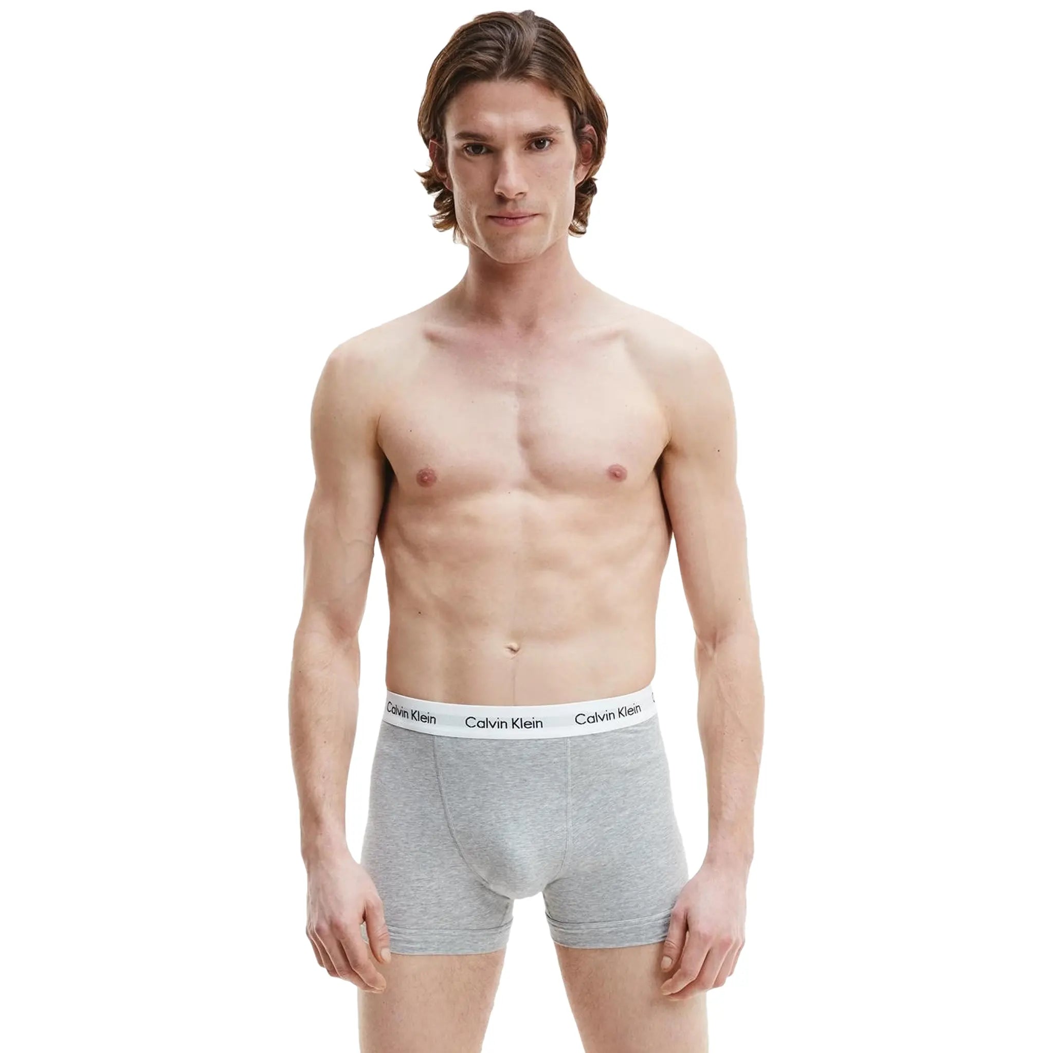 Calvin Klein Men's Cotton Stretch Boxer Briefs 3-Pack - Soft Comfort Underwear for Everyday Wear, Gym & Travel
