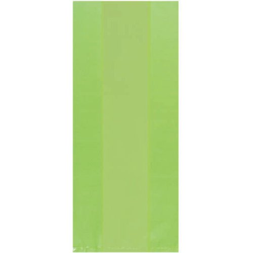 25 Pack Large Lime Green Party Favor Bags - Bulk Party Supplies for Birthdays, Baby Showers & Events