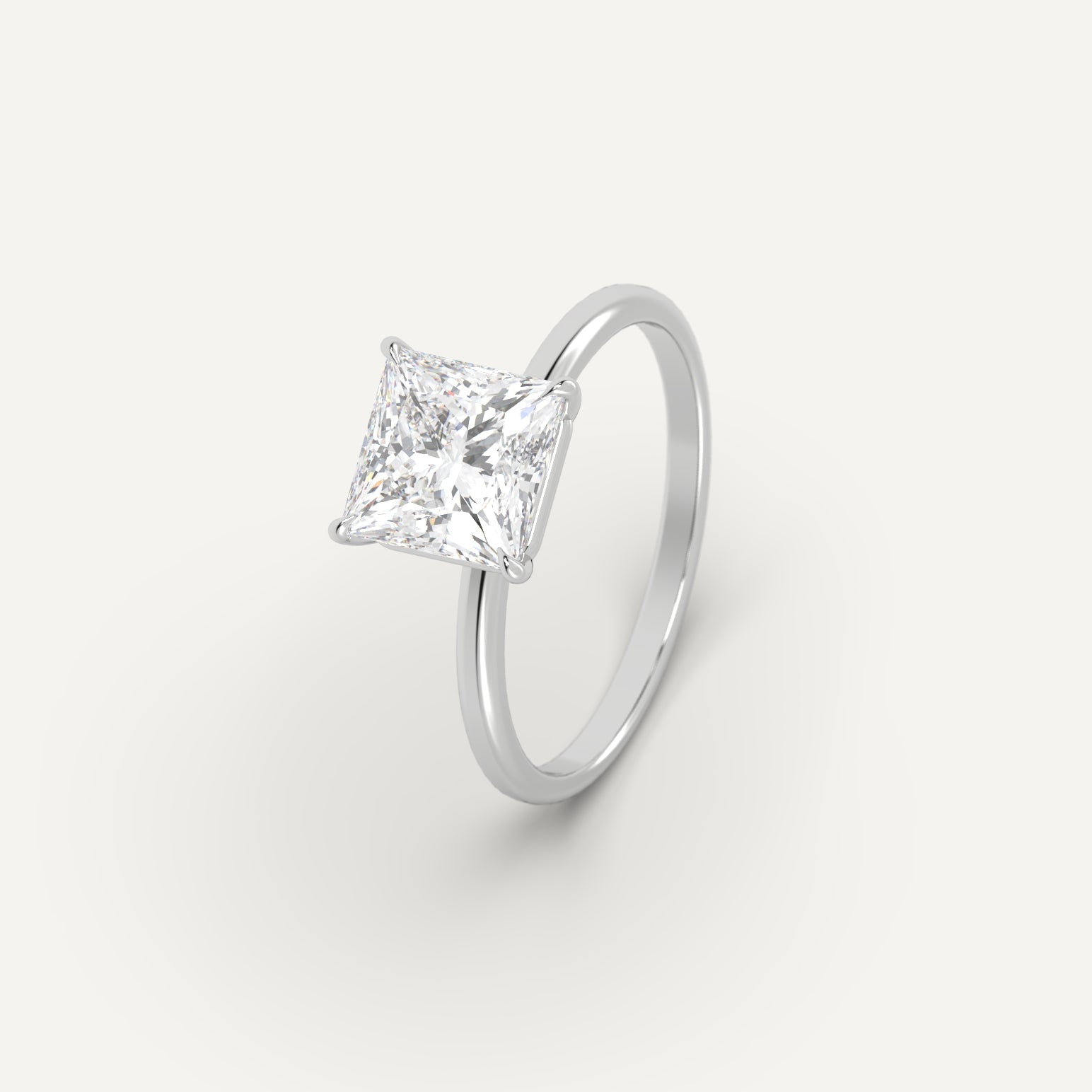 2 Carat Princess Cut Diamond Ring – Elegant Engagement & Wedding Ring for Women – Perfect for Proposals, Anniversaries & Special Occasions