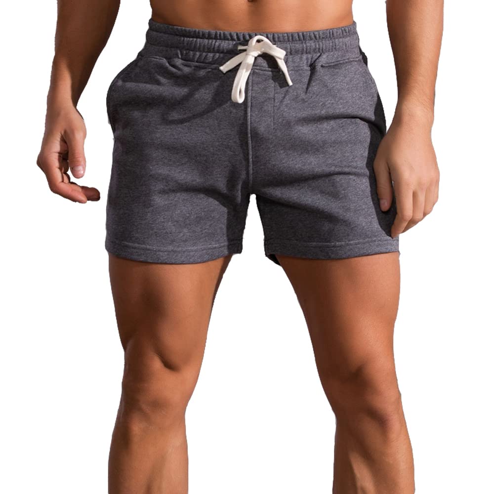 Liposhion Men's Bodybuilding Shorts - Workout Running Athletic Gym Shorts with Pockets for Training & Fitness | Perfect for Gym, Running, Weightlifting & Casual Wear