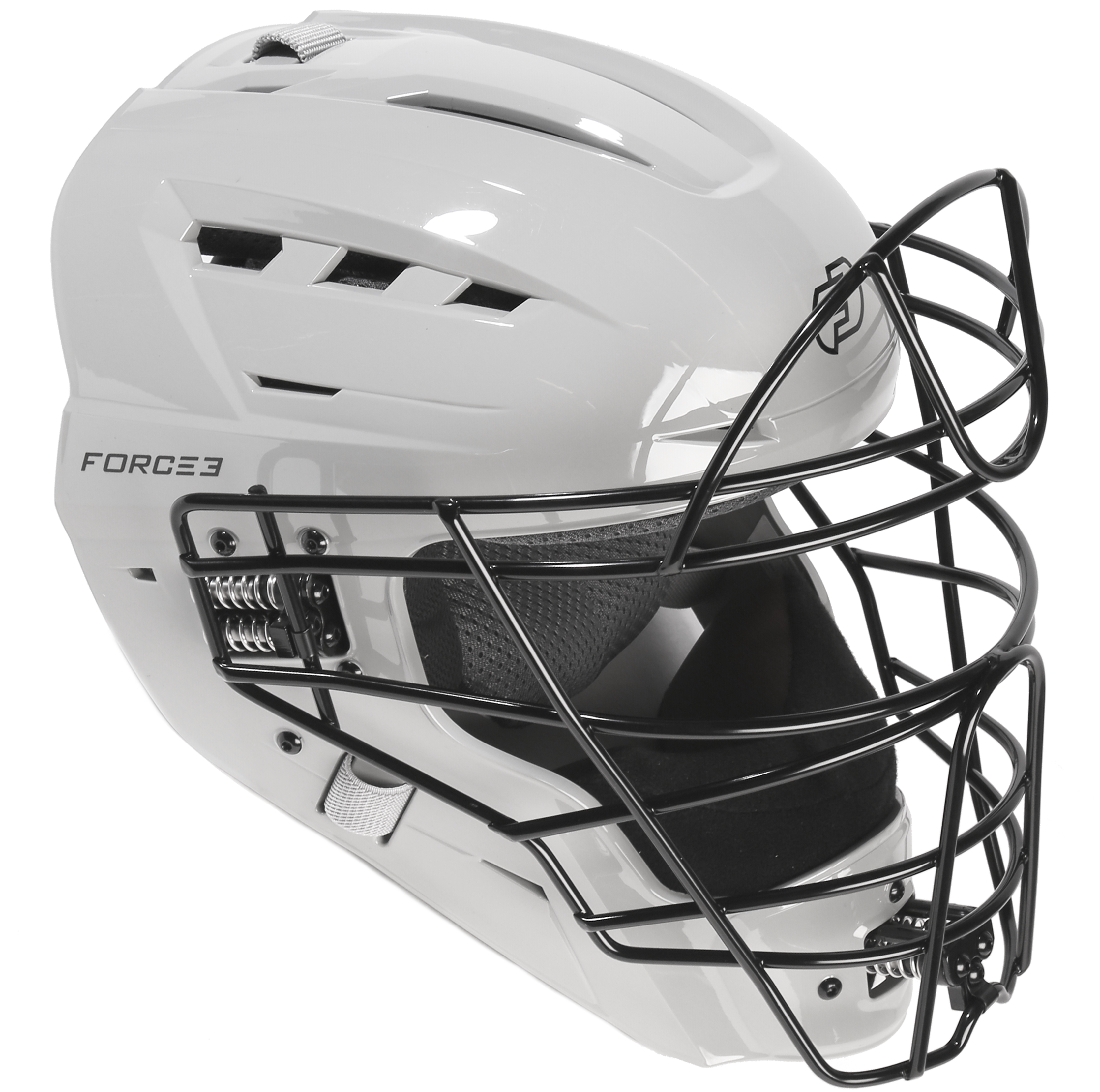 FORCE3 XS3® PRO Catchers Helmet - NOCSAE Certified Gloss Finish Baseball Catcher's Mask for Youth & Adult Players - Perfect for Games, Training & Safety Protection