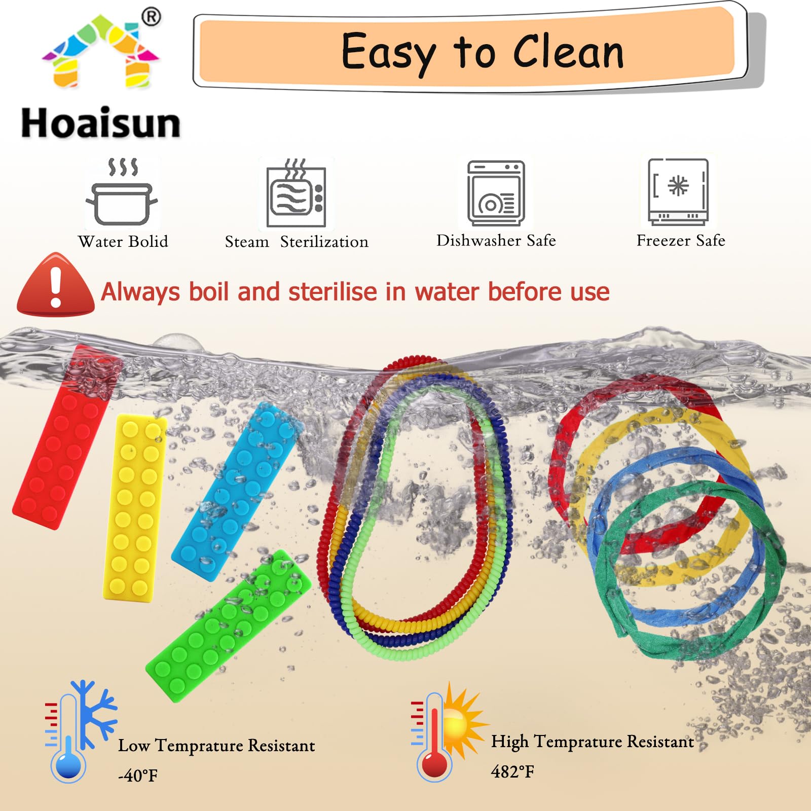 12 Pack Sensory Chew Necklaces for Kids & Adults - Autism & ADHD Chewing Toys, Anxiety Relief Fidget Necklace for Biting, Teething - Durable Silicone Chewable Blocks (Perfect for School, Travel & Stress Relief)
