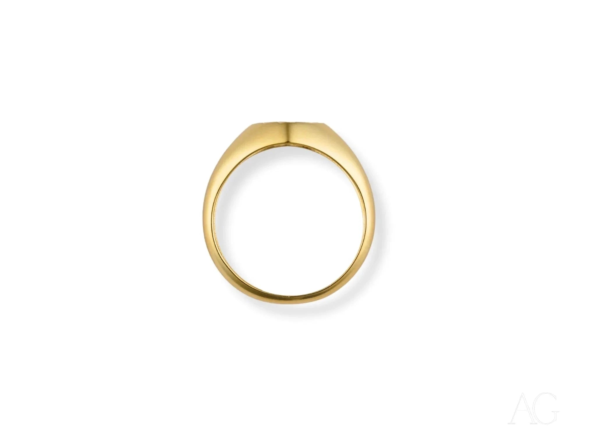 18K Yellow Gold Heart Ring for Women - Elegant Love Symbol Jewelry Gift for Valentine's Day, Anniversary & Romantic Occasions