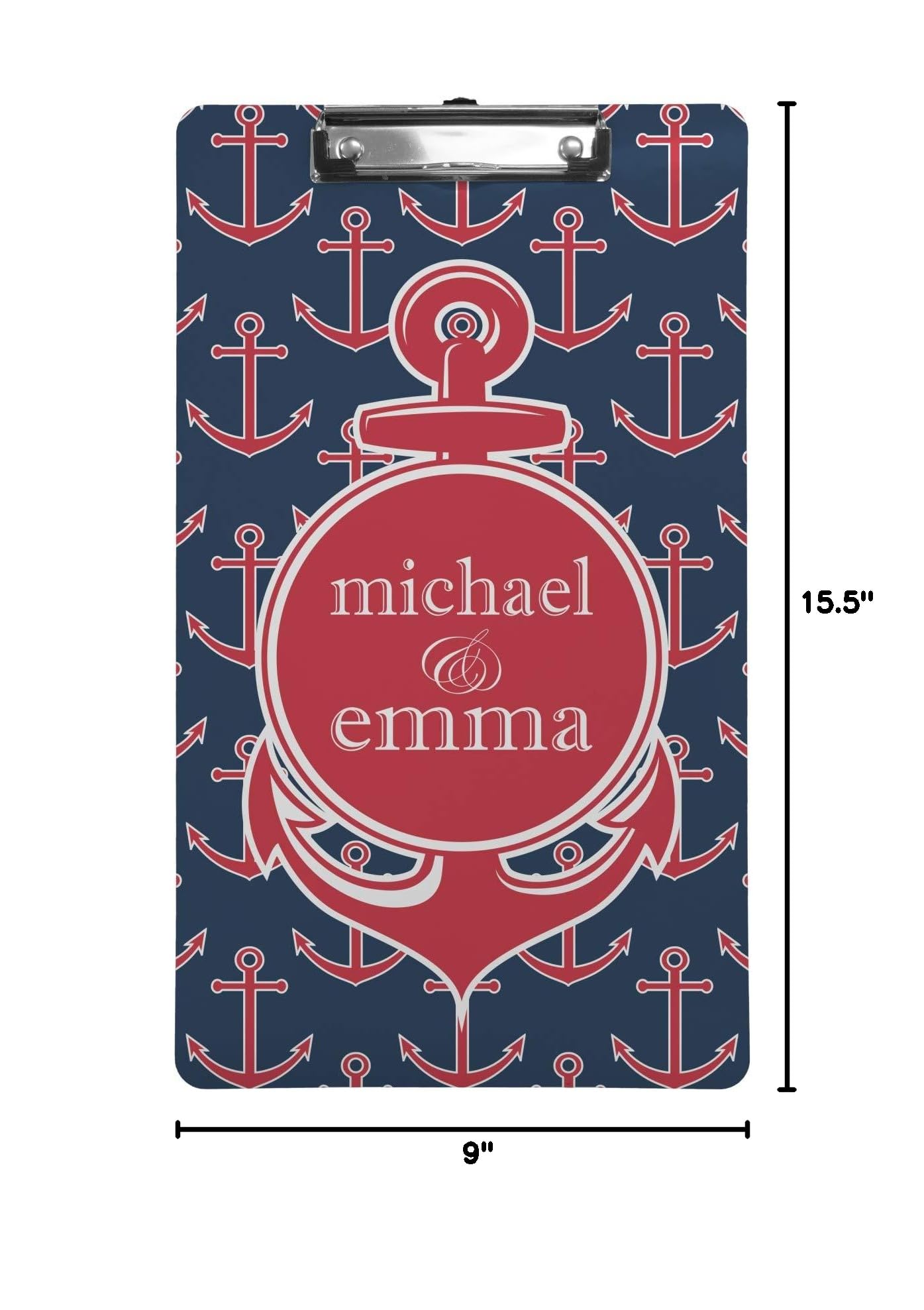 Personalized All Anchors Clipboard - Legal Size (8.5x14 Inches) - Premium Office & School Supplies for Lawyers, Teachers & Students - Perfect for Document Organization, Presentations & Note Taking