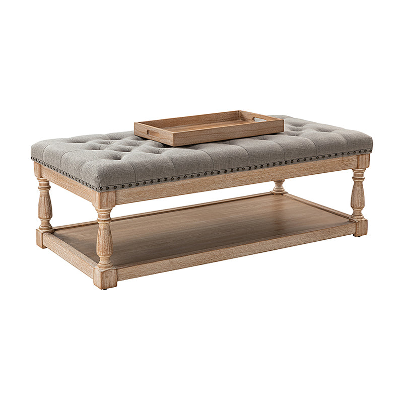Isaak Upholstered Storage Ottoman Bench with Lift Top - Extra Seating & Hidden Storage for Living Room, Bedroom, or Nursery - Perfect for Blankets, Toys & Home Organization