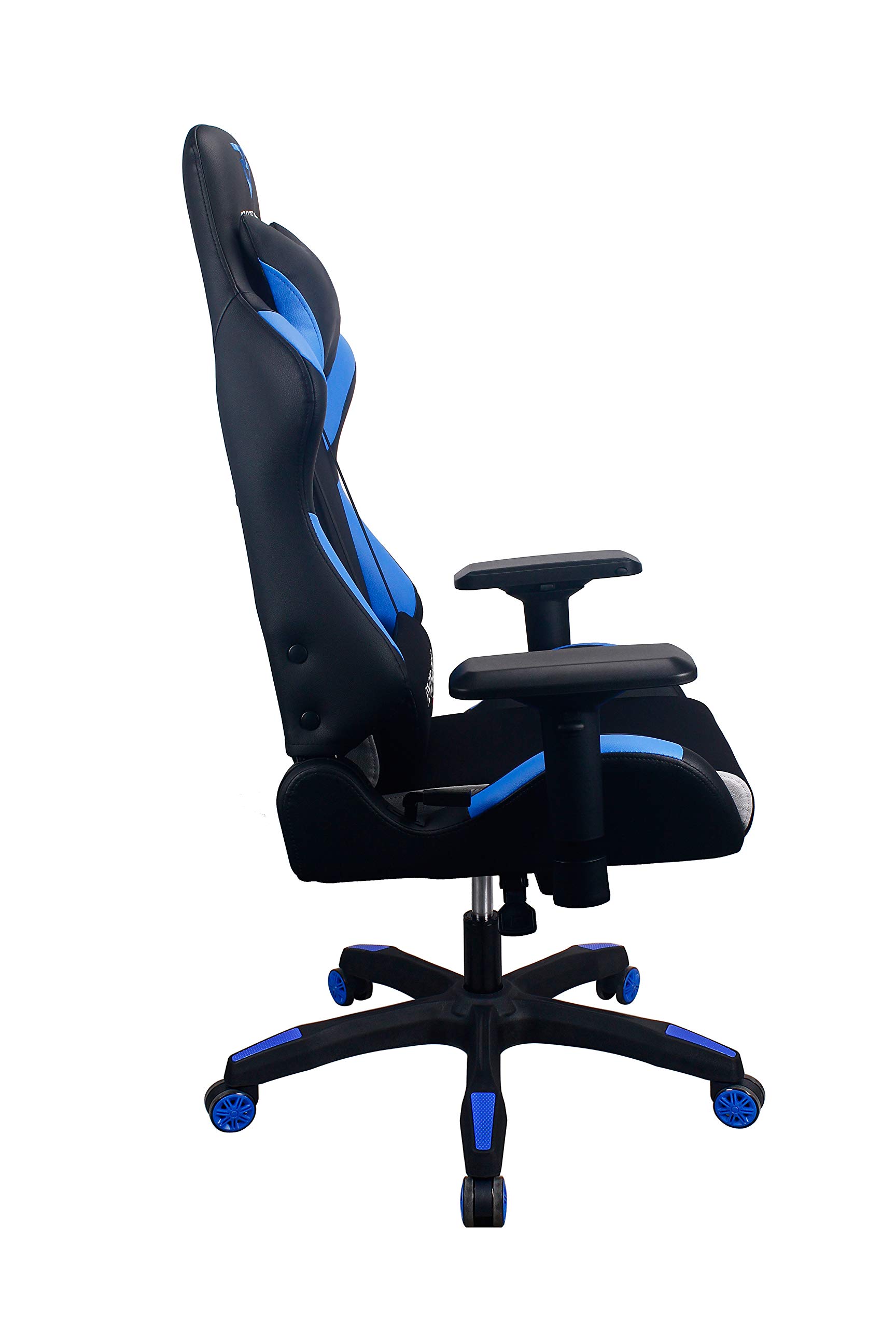 Energy Pro Series Gaming Chair - Ergonomic High-Back Racing Style with Outlast Technology, Adjustable 4D Armrests, Mesh & PU Leather, Lumbar Support & Headrest Pillow (Blue) - Perfect for PC Gaming, Office Work & Home Theater Seating
