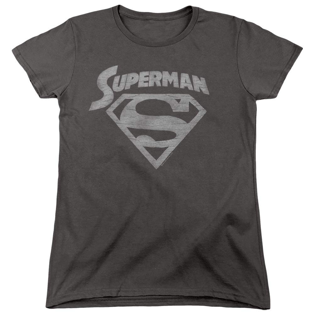 Superman Super Arch Graphic Women's T-Shirt - Stylish Superhero Tee for Casual Wear, Cosplay & Comic Book Fans | Perfect for Everyday Outfits, Comic Con Events, Superman Themed Parties & Superhero Costume Cosplay | Great for Gifts, Halloween, Movie Nights & DC Comics Enthusiasts